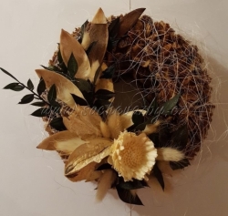 Bukvicový věnec zdobený 20cm M