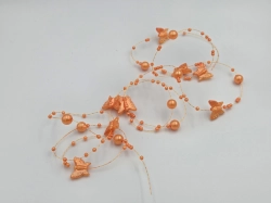 Girlanda perličky s motýlky 130cm 