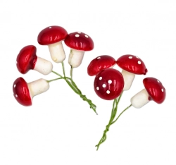 Muchomůrka na drátku 4cm 