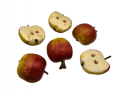 Jablka půlky 3,5x3cm 