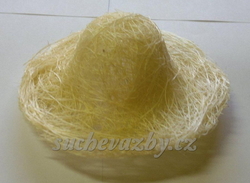 Klobouček sisal 10cm