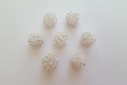 Koule drátěná silver 1,5cm