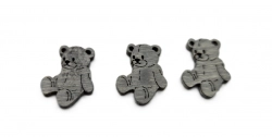 Medvídek dřevo 1,9cm 5ks