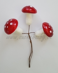 Muchomůrka na drátku 4cm