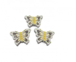 Motýl nalepovací  děrovaný 2,8cm 3ks