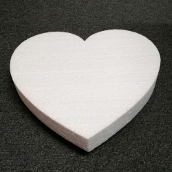 Srdce polystyren plné 15cm