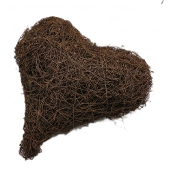 Srdce proutí jemné vypouklé 20cm