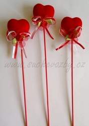 Srdce semiš zápich 23cm