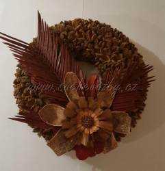 Bukvicový věnec zdobený 27cm A