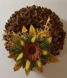 Bukvicový věnec zdobený 20cm A