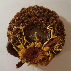 Bukvicový věnec zdobený 20cm B