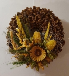 Bukvicový věnec zdobený 20cm C