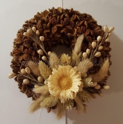 Bukvicový věnec zdobený 20cm E