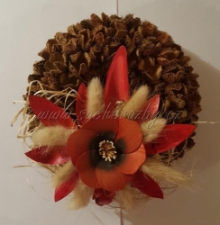 Bukvicový věnec zdobený 20cm H