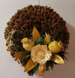 Bukvicový věnec zdobený 20cm N