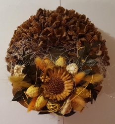 Bukvicový věnec zdobený 20cm R
