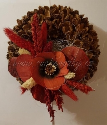 Bukvicový věnec zdobený 20cm S