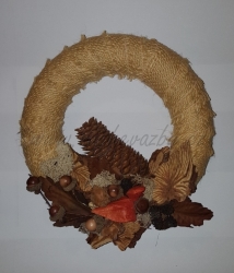 Věnec jutový 22cm 2