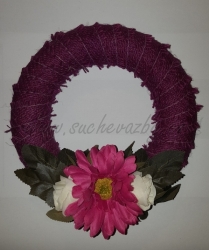 Věnec jutový 22cm 4