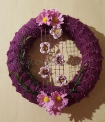 Věnec jutový 22cm 6