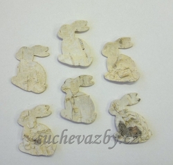 Zajíc bříza 6x3cm