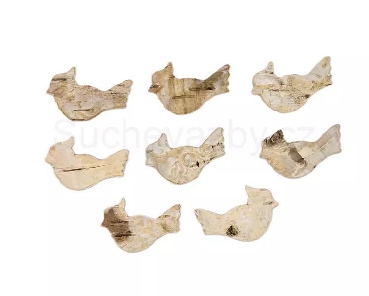Ptáček bříza 3,5cm 10ks