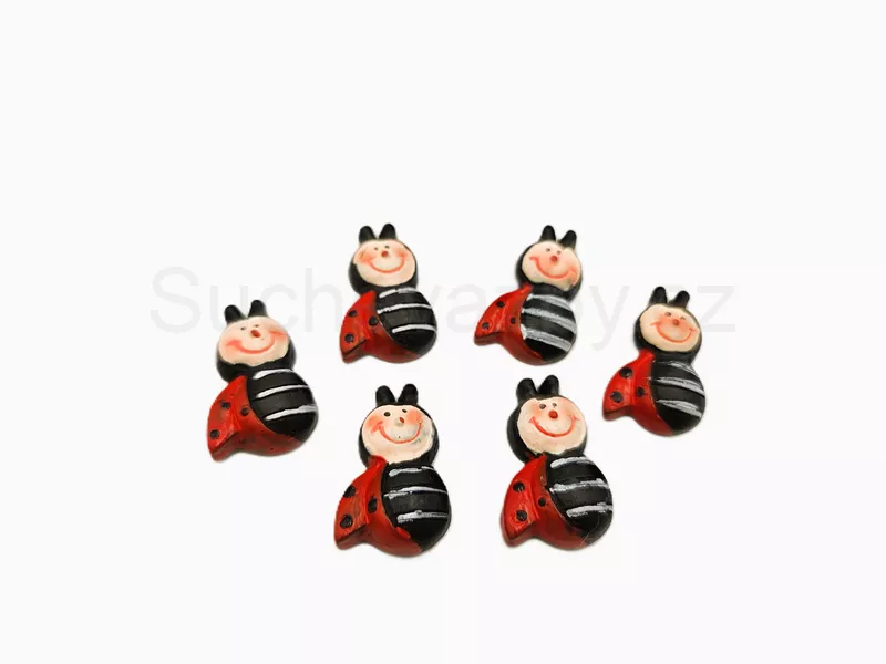 Brouček černý nalepovací 2,5cm 3ks
