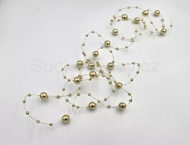Girlanda perličky lesk 130cm 