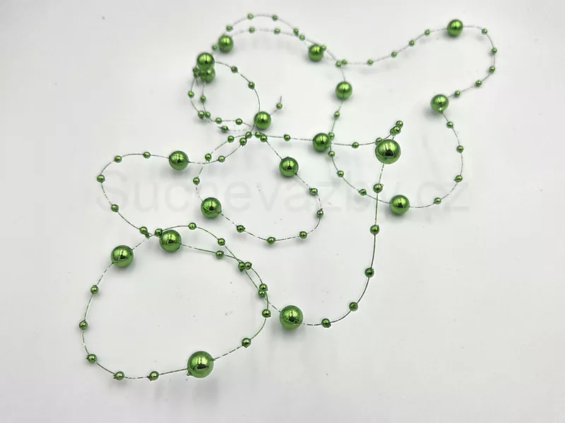Girlanda perličky lesk 130cm 