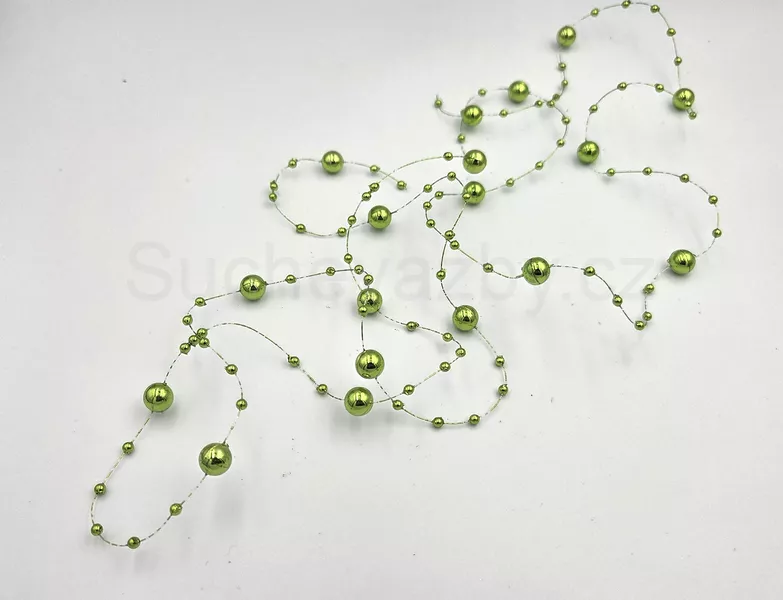 Girlanda perličky lesk 130cm 