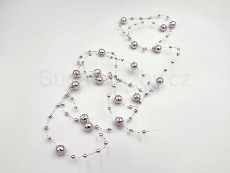 Girlanda perličky lesk 130cm 