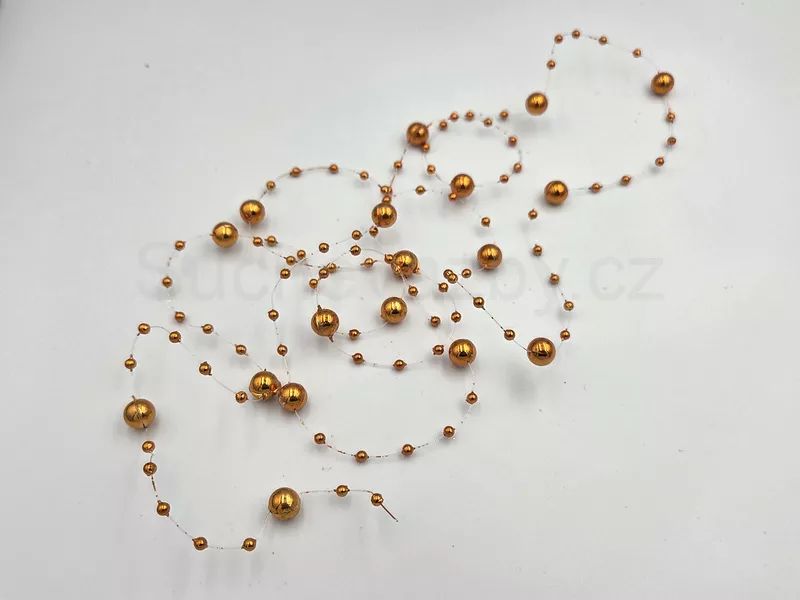 Girlanda perličky lesk 130cm 