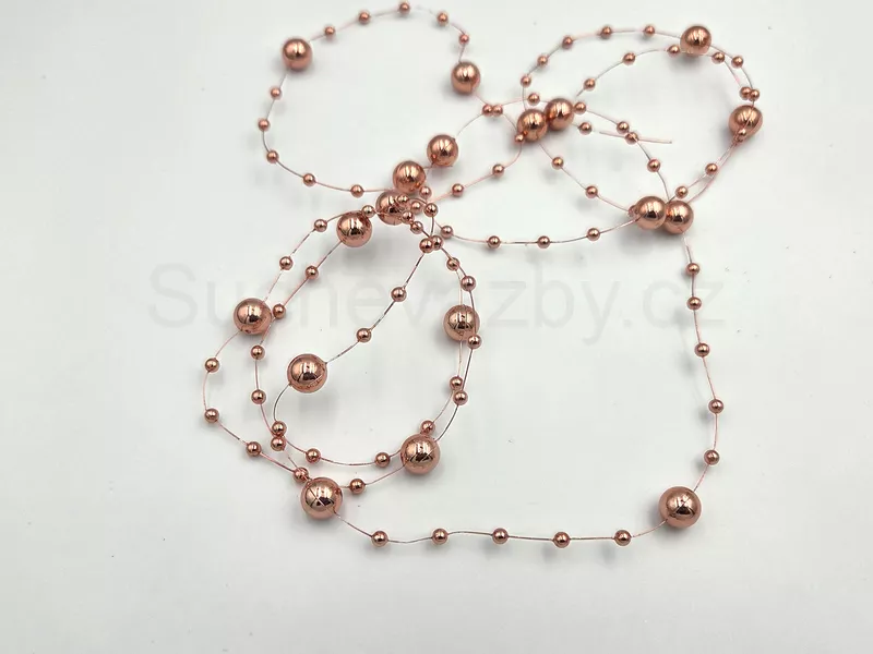 Girlanda perličky lesk 130cm 