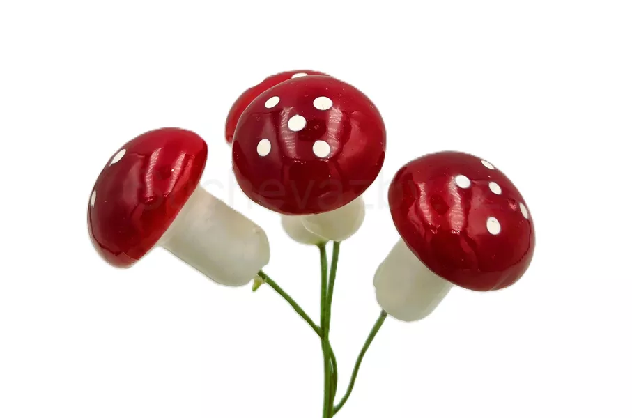 Muchomůrka na drátku 4cm 