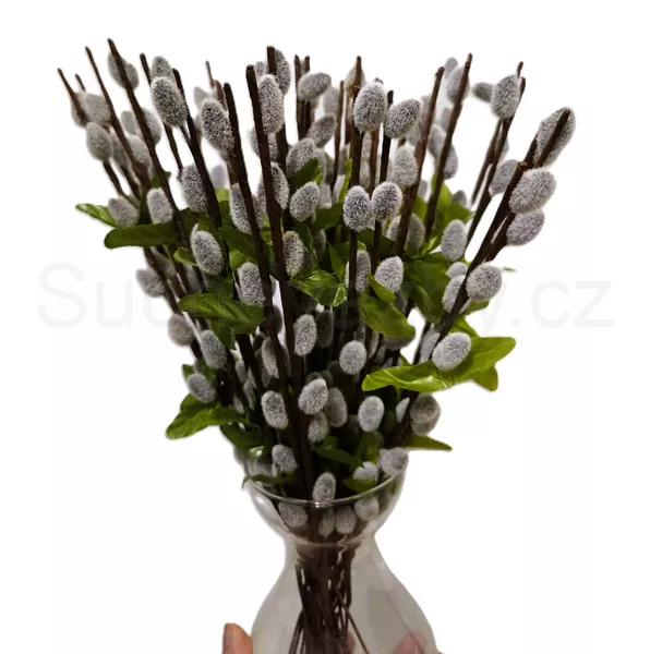 Kočičky semiš větvička 30cm