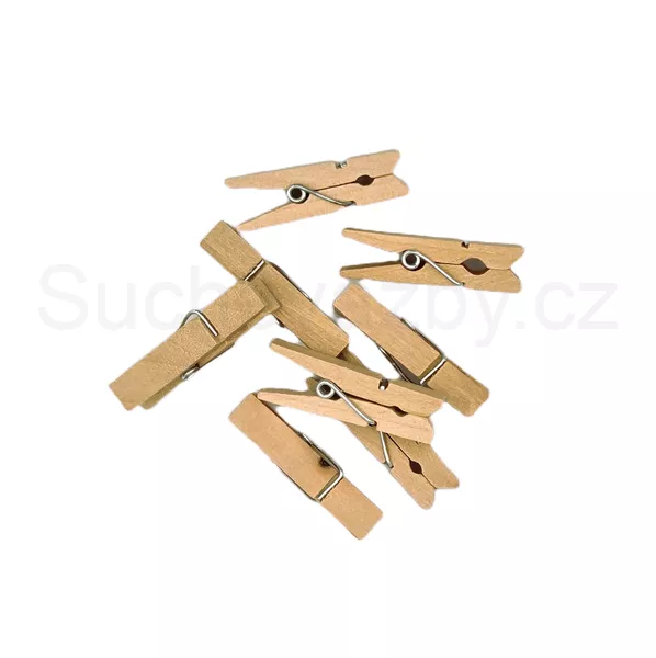 Kolíček dřevo přírodní 3,5cm 10ks