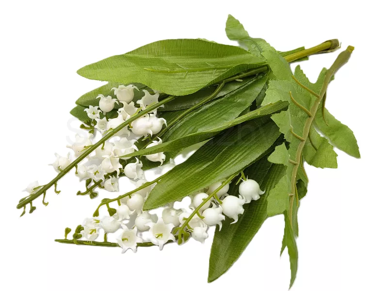 Konvalinky s listy pampelišek 3 květy