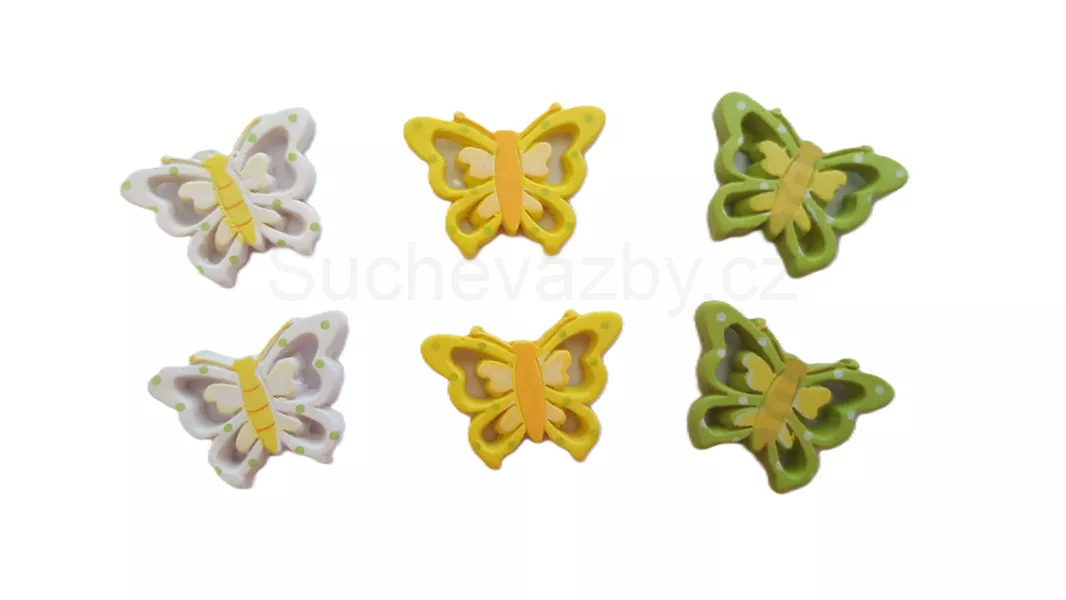 Motýl nalepovací  děrovaný 2,8cm