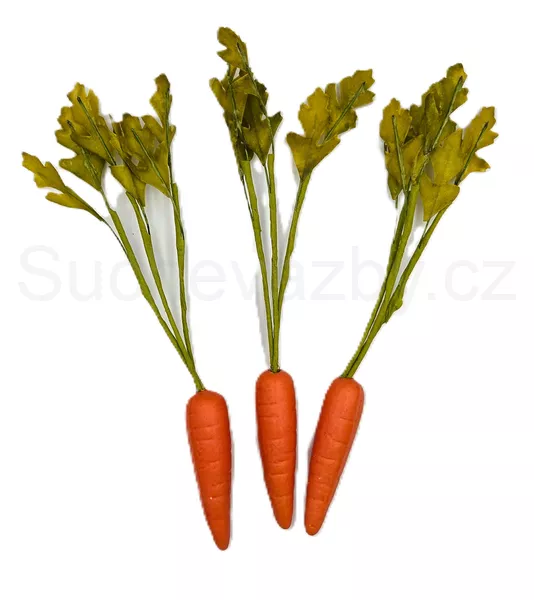 Mrkev umělá s natí 24cm