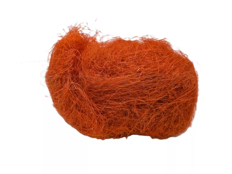 Sisal 50g tmavě oranžová