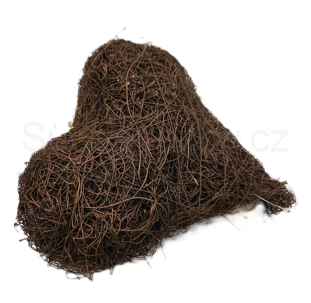 Srdce proutí loupané obrys 20cm - kopie