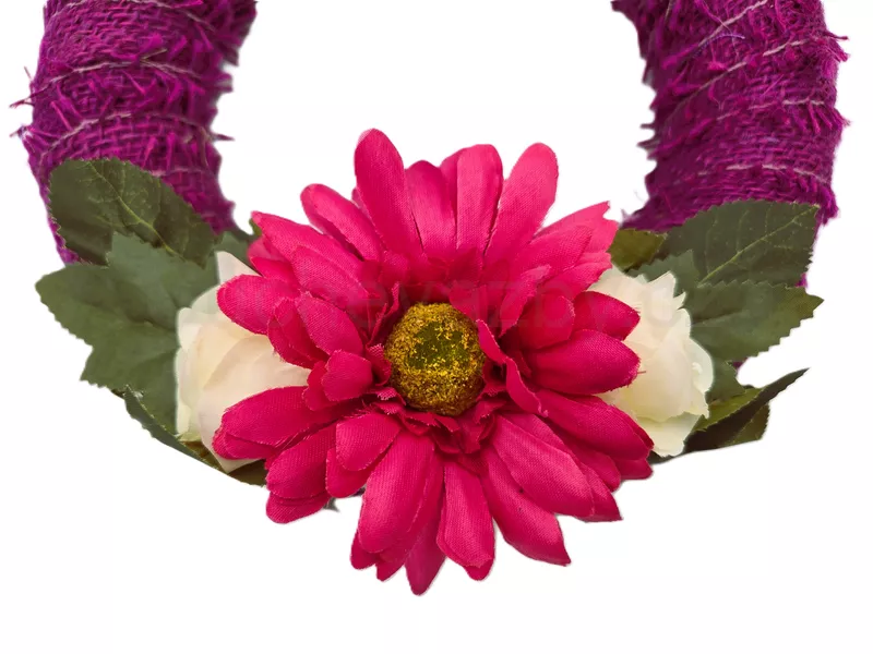 Věnec jutový 22cm 4