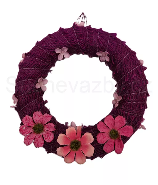 Věnec jutový 22cm 5