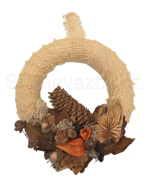 Věnec jutový 22cm 2