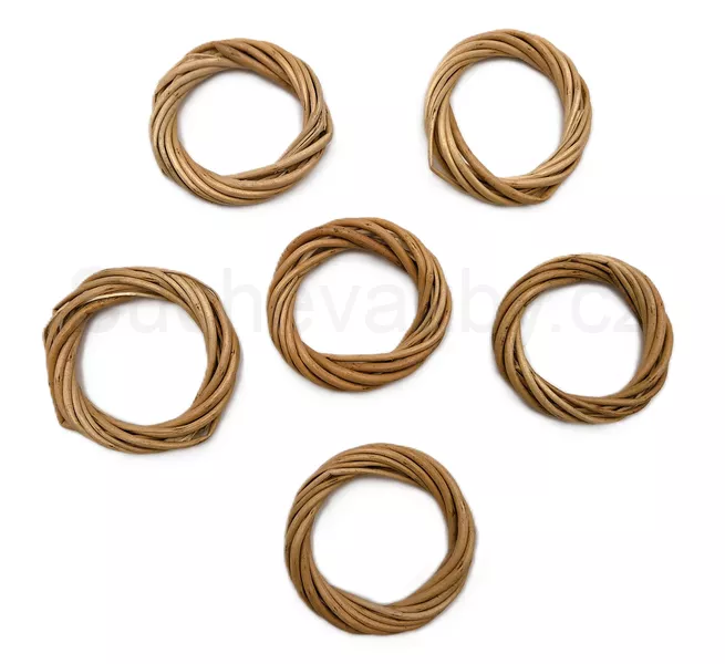 Věnec proutí loupané 7cm