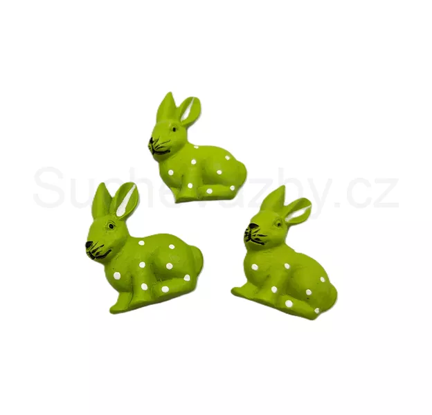 Zajíc nalepovací 3,5cm 3ks